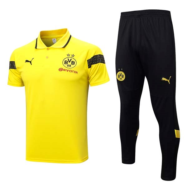 Polo Borussia Dortmund Conjunto Completo 2023/24 Amarillo